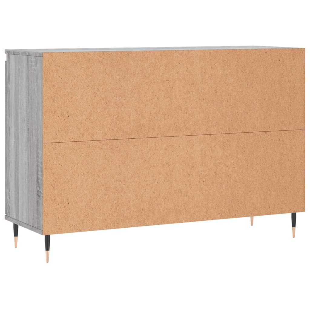 Credenza Grigio Sonoma 101,5x35x70 cm in Legno Multistrato - homemem39