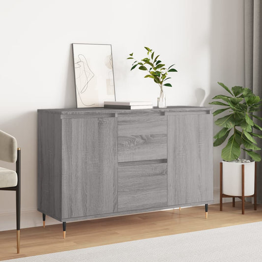 Credenza Grigio Sonoma 101,5x35x70 cm in Legno Multistrato - homemem39