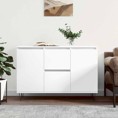 Credenza Bianca 101,5x35x70 cm in Legno Multistrato