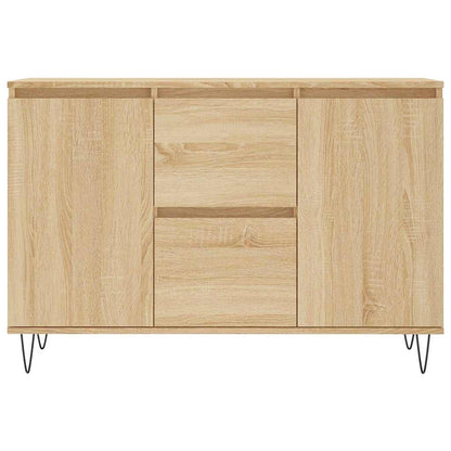 Credenza Rovere Sonoma 101,5x35x70 cm in Legno Multistrato - homemem39