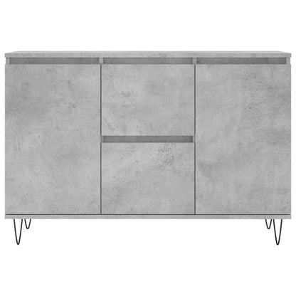 Credenza Grigio Cemento 101,5x35x70 cm in Legno Multistrato - homemem39