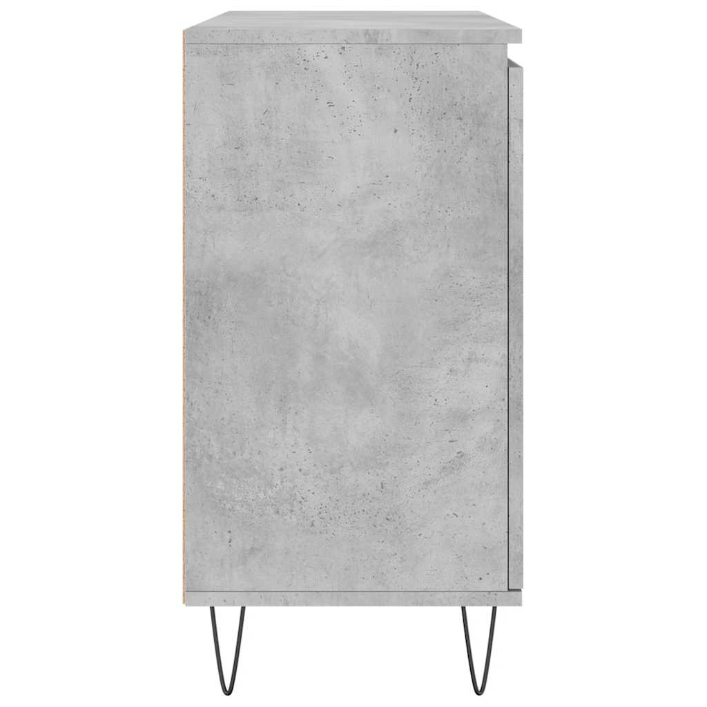 Credenza Grigio Cemento 101,5x35x70 cm in Legno Multistrato - homemem39