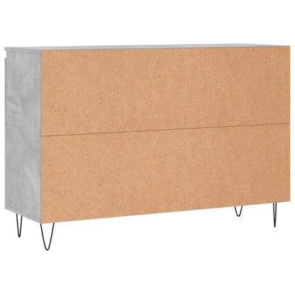 Credenza Grigio Cemento 101,5x35x70 cm in Legno Multistrato - homemem39
