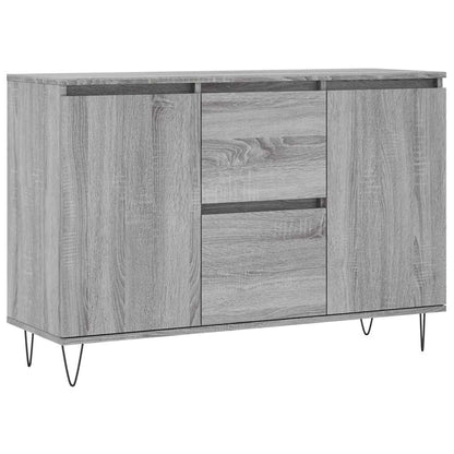 Credenza Grigio Sonoma 101,5x35x70 cm in Legno Multistrato