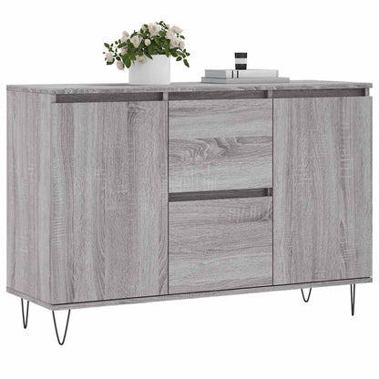 Credenza Grigio Sonoma 101,5x35x70 cm in Legno Multistrato