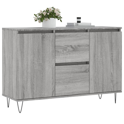 Credenza Grigio Sonoma 101,5x35x70 cm in Legno Multistrato - homemem39