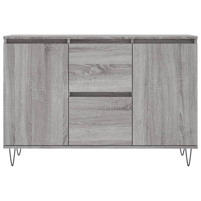 Credenza Grigio Sonoma 101,5x35x70 cm in Legno Multistrato - homemem39
