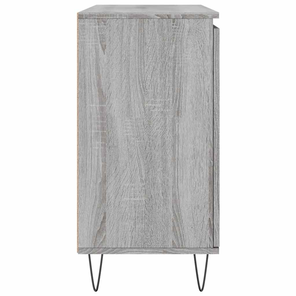 Credenza Grigio Sonoma 101,5x35x70 cm in Legno Multistrato | homemem39