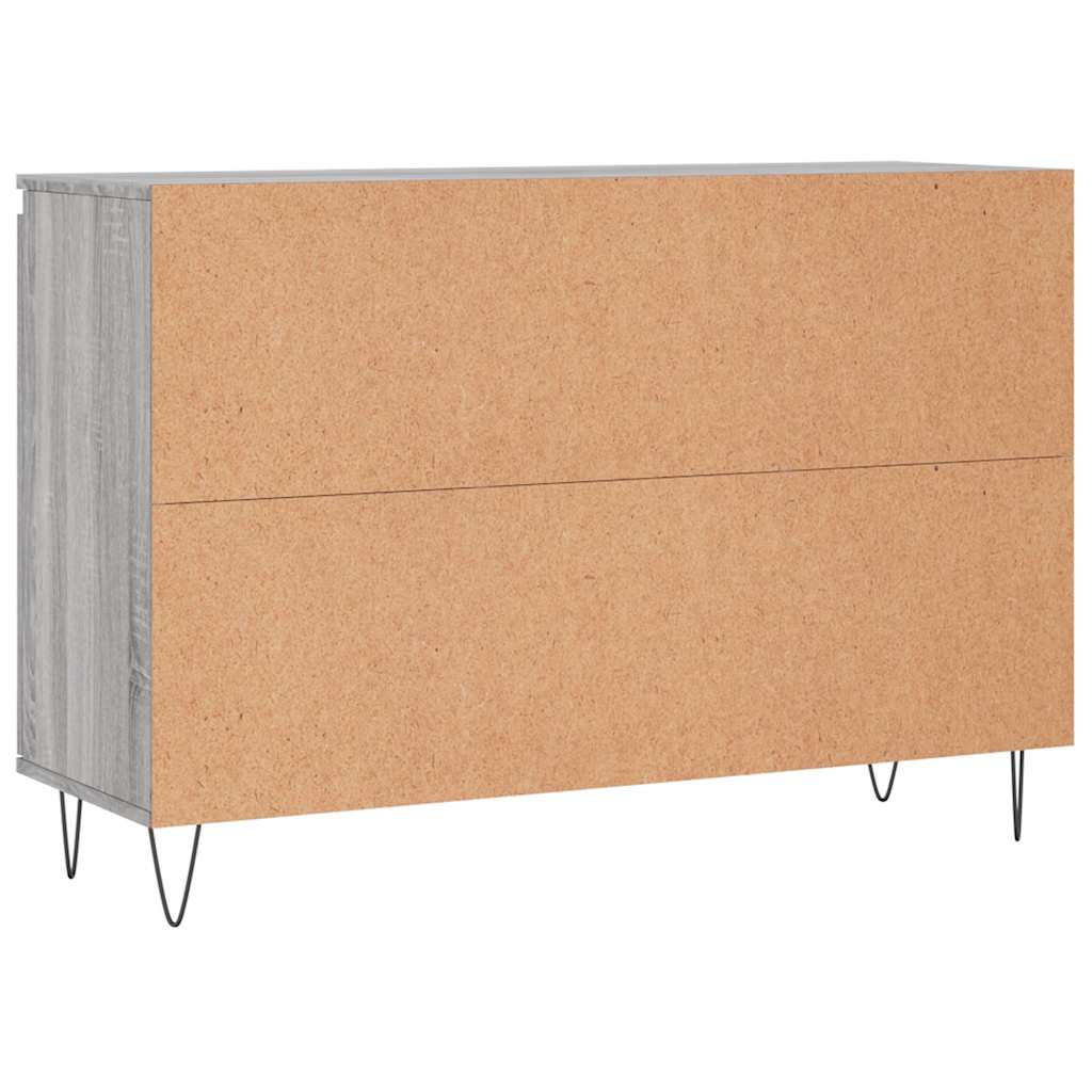 Credenza Grigio Sonoma 101,5x35x70 cm in Legno Multistrato | homemem39