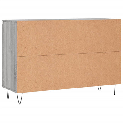 Credenza Grigio Sonoma 101,5x35x70 cm in Legno Multistrato - homemem39