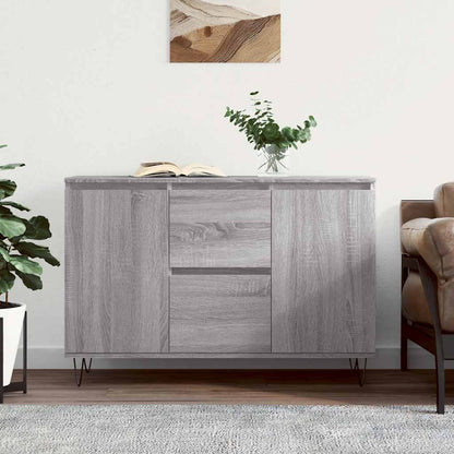 Credenza Grigio Sonoma 101,5x35x70 cm in Legno Multistrato