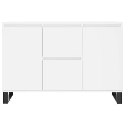 Credenza Bianca 101,5x35x70 cm in Legno Multistrato | homemem39