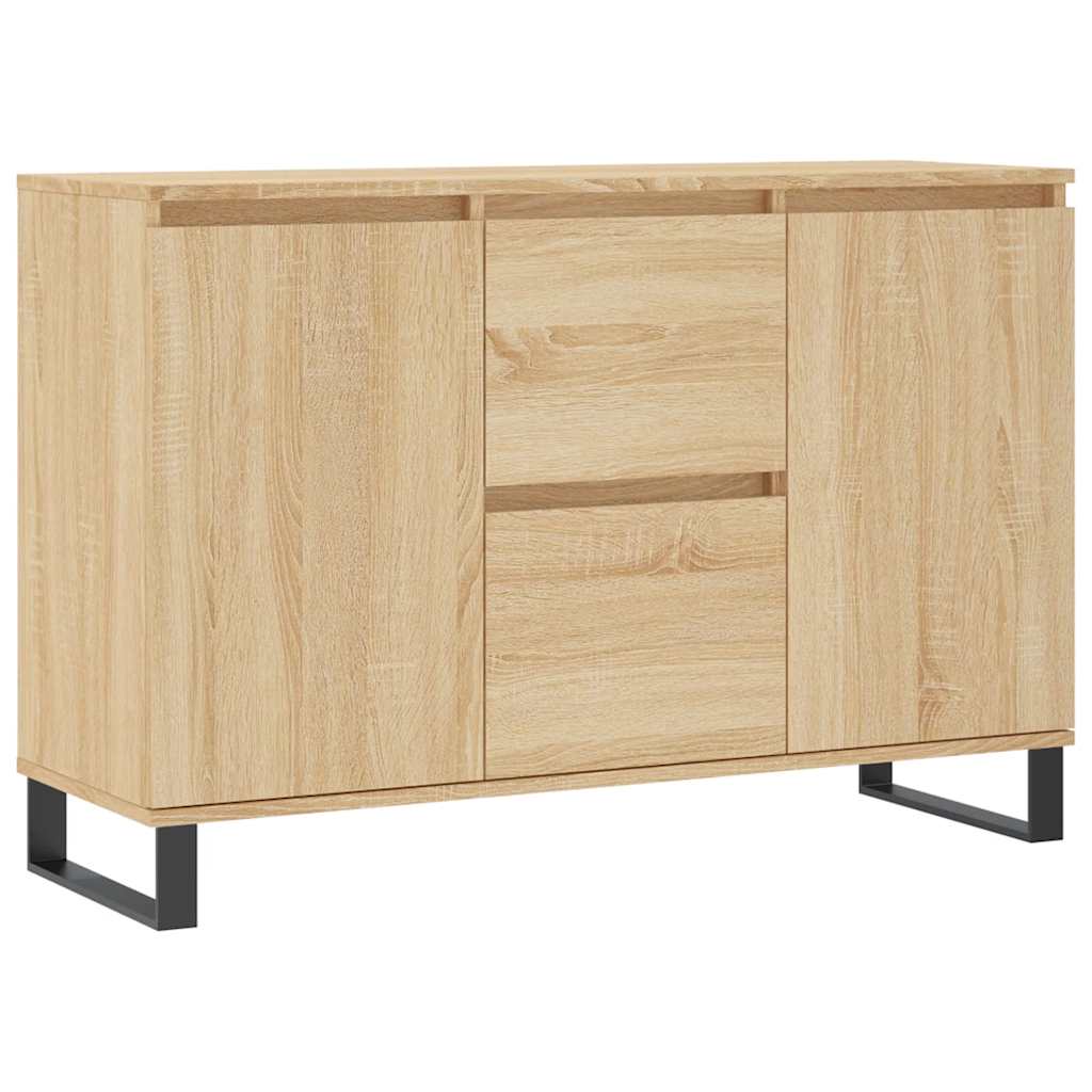 Credenza Rovere Sonoma 101,5x35x70 cm in Legno Multistrato - homemem39