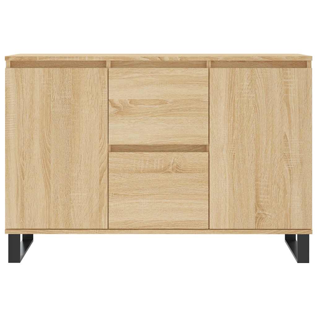 Credenza Rovere Sonoma 101,5x35x70 cm in Legno Multistrato - homemem39