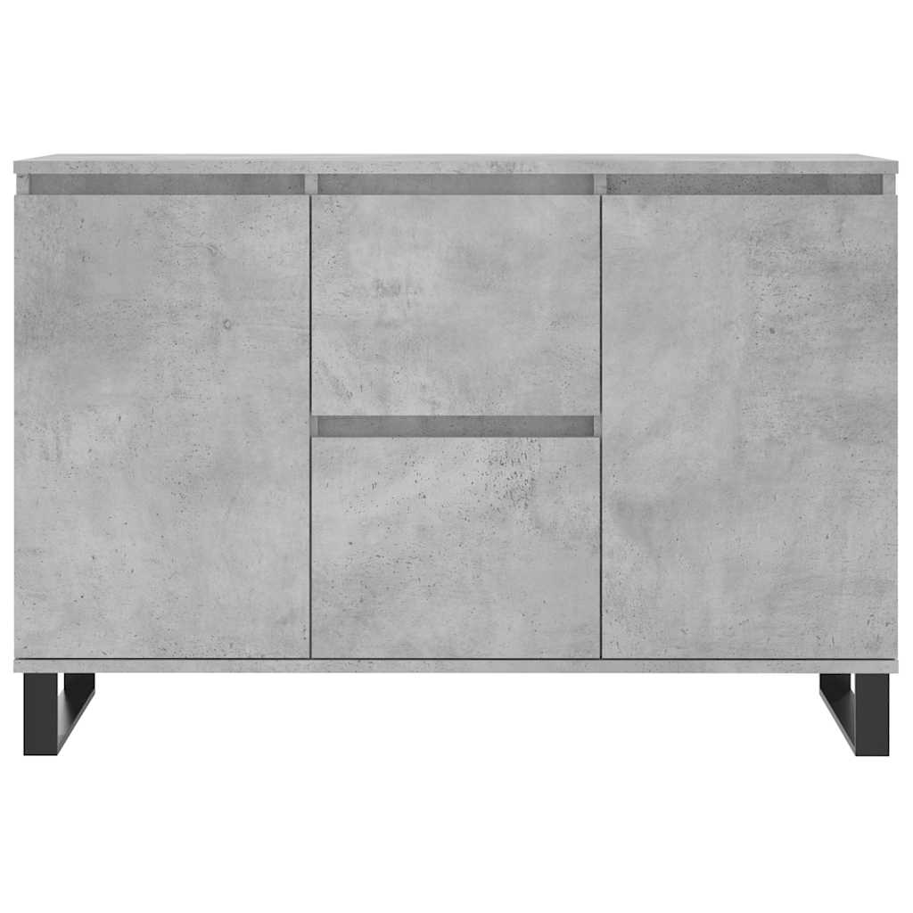 Credenza Grigio Cemento 101,5x35x70 cm in Legno Multistrato - homemem39