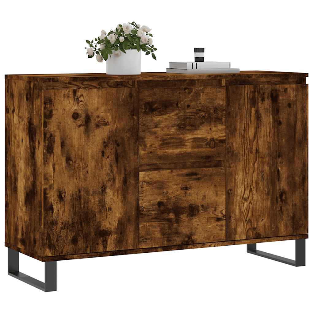 Credenza Rovere Fumo 101,5x35x70 cm in Legno Multistrato - homemem39