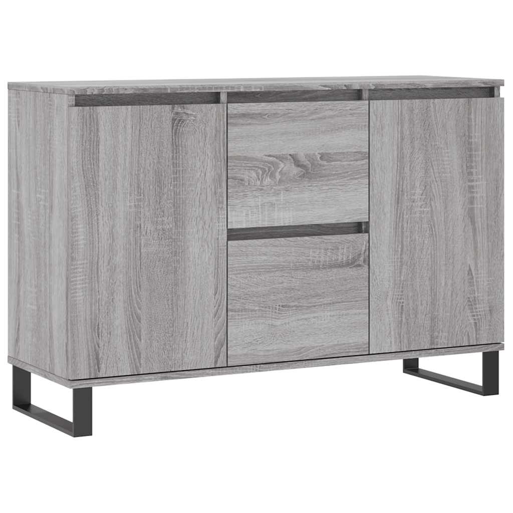 Credenza Grigio Sonoma 101,5x35x70 cm in Legno Multistrato - homemem39
