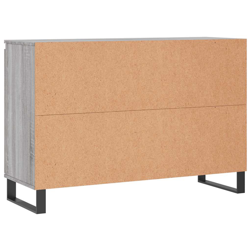 Credenza Grigio Sonoma 101,5x35x70 cm in Legno Multistrato - homemem39