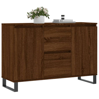 Credenza Rovere Marrone 104x35x70 cm in Legno Multistrato - homemem39