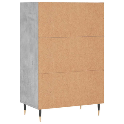 Credenza Grigio Cemento 57x35x90 cm in Legno Multistrato - homemem39