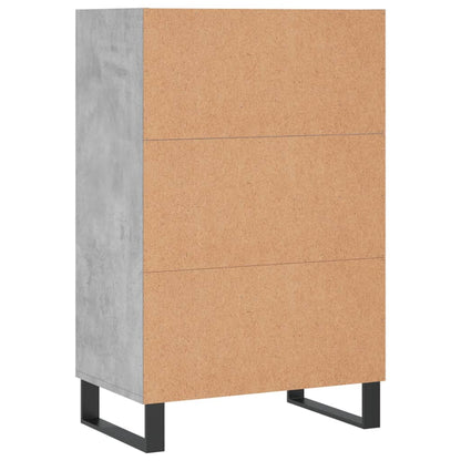Credenza Grigio Cemento 57x35x90 cm in Legno Multistrato - homemem39