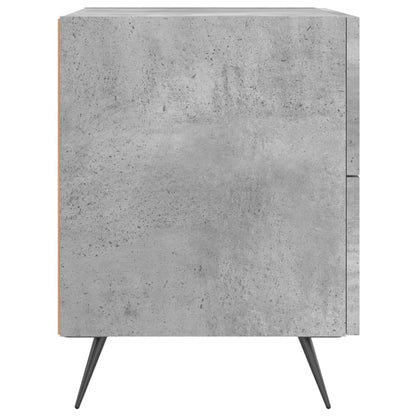 Comodino Grigio Cemento 40x35x47,5 cm in Legno Multistrato | homemem39