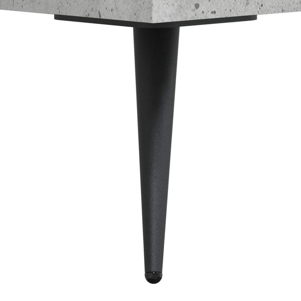Comodino Grigio Cemento 40x35x47,5 cm in Legno Multistrato | homemem39