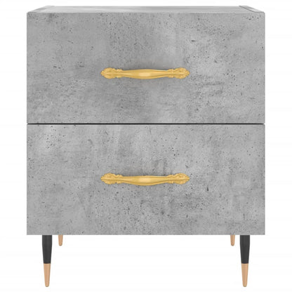 Comodino Grigio Cemento 40x35x47,5 cm in Legno Multistrato - homemem39
