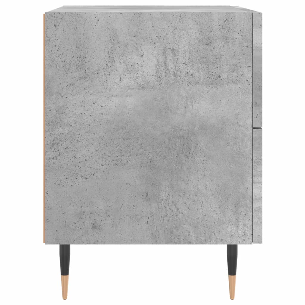 Comodino Grigio Cemento 40x35x47,5 cm in Legno Multistrato - homemem39