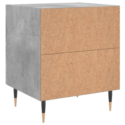 Comodino Grigio Cemento 40x35x47,5 cm in Legno Multistrato - homemem39