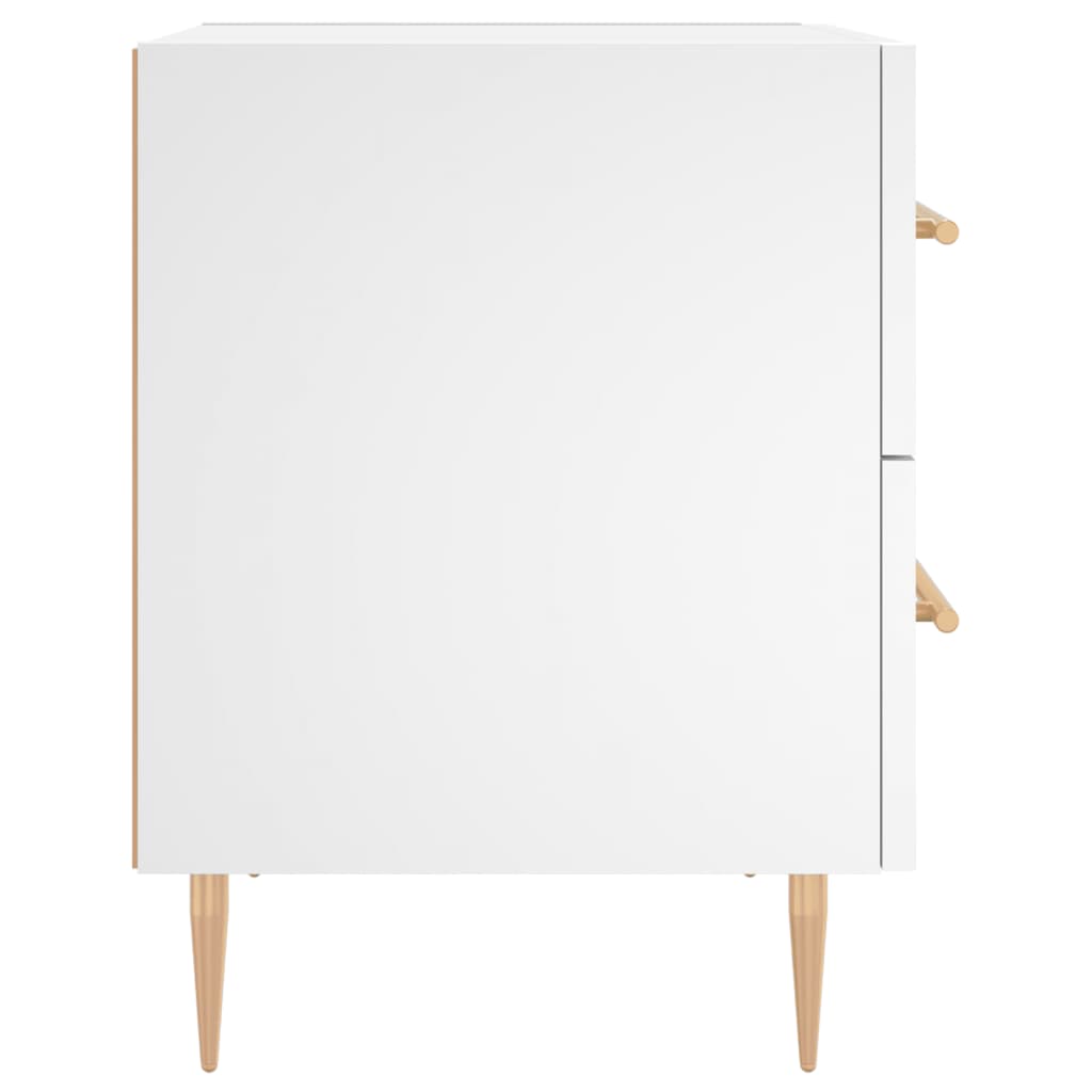 Comodino Bianco 40x35x47,5 cm in Legno Multistrato - homemem39