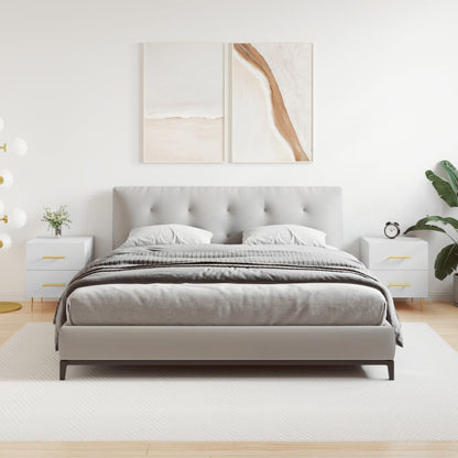 Comodini 2 pz Bianchi 40x35x47,5 cm in Legno Multistrato - homemem39