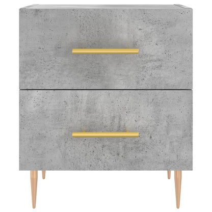 Comodino Grigio Cemento 40x35x47,5 cm in Legno Multistrato - homemem39