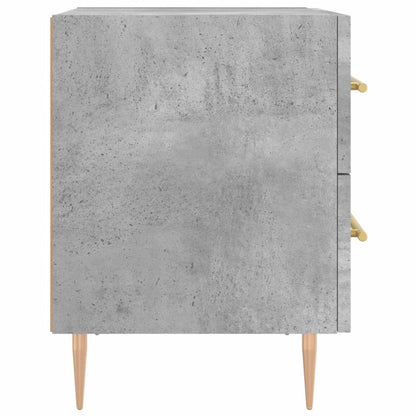 Comodino Grigio Cemento 40x35x47,5 cm in Legno Multistrato - homemem39