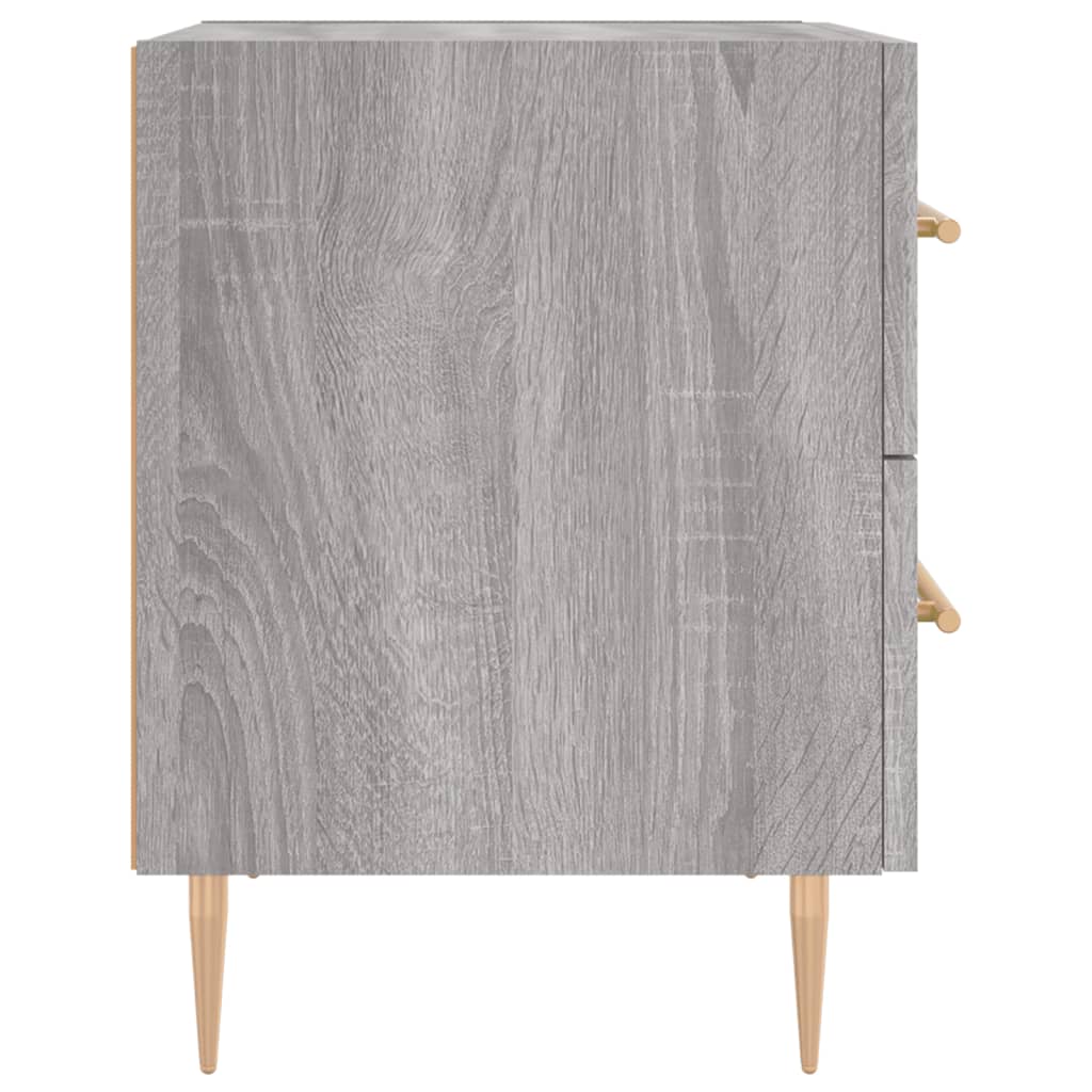 Comodini 2 pz Grigio Sonoma 40x35x47,5 cm in Legno Multistrato - homemem39