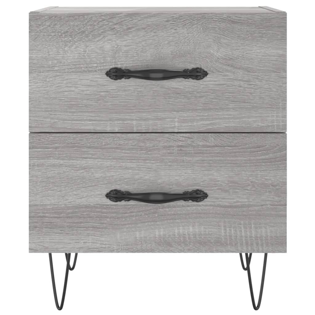 Comodini 2 pz Grigio Sonoma 40x35x47,5 cm in Legno Multistrato - homemem39