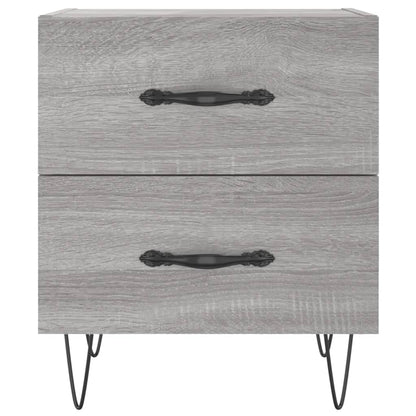Comodini 2 pz Grigio Sonoma 40x35x47,5 cm in Legno Multistrato - homemem39