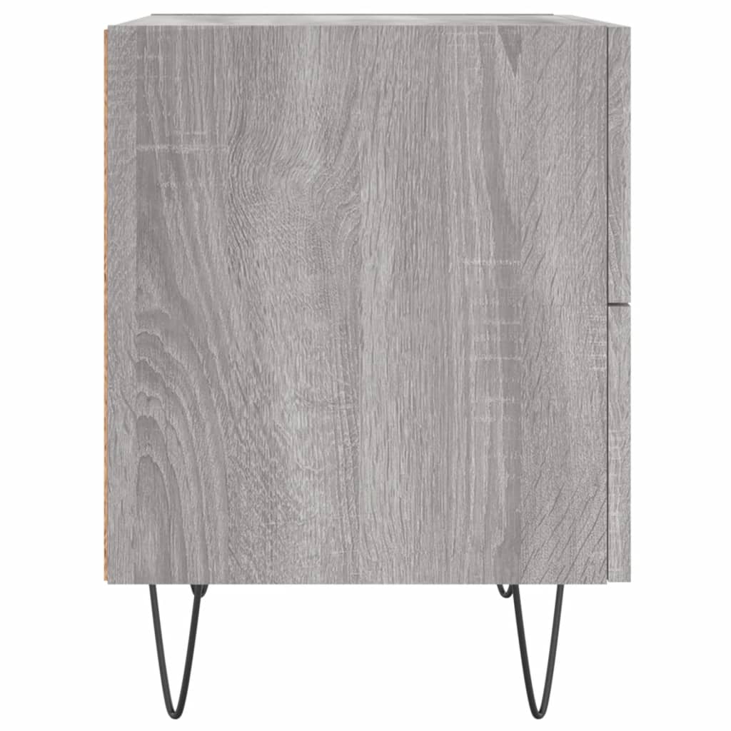Comodini 2 pz Grigio Sonoma 40x35x47,5 cm in Legno Multistrato - homemem39