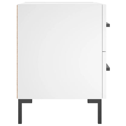 Comodino Bianco 40x35x47,5 cm in Legno Multistrato