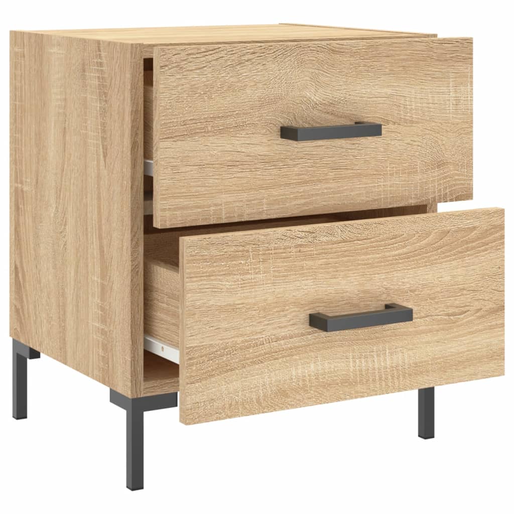 Comodino Rovere Sonoma 40x35x47,5 cm in Legno Multistrato