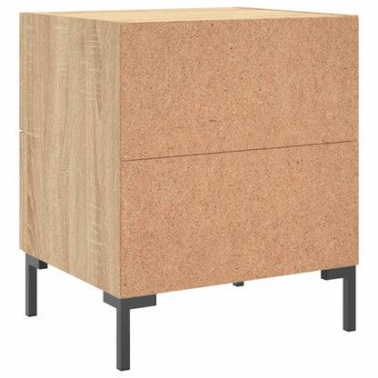 Comodini 2 pz Rovere Sonoma 40x35x47,5 cm in Legno Multistrato