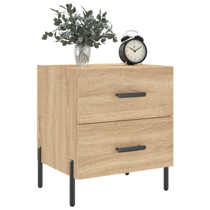 Comodino Rovere Sonoma 40x35x47,5 cm in Legno Multistrato