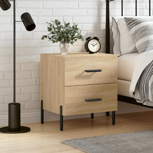 Comodino Rovere Sonoma 40x35x47,5 cm in Legno Multistrato