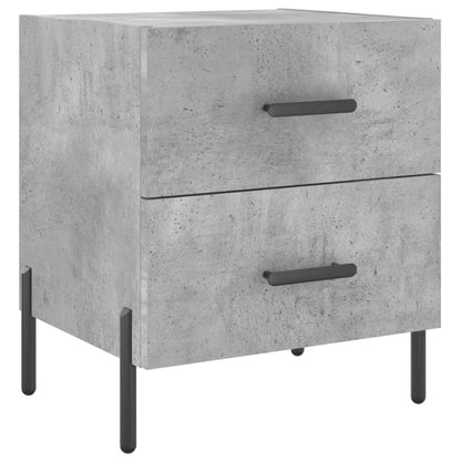 Comodini 2 pz Grigio Cemento 40x35x47,5 cm in Legno Multistrato - homemem39