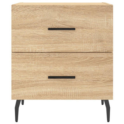 Comodini 2 pz Rovere Sonoma 40x35x47,5 cm in Legno Multistrato
