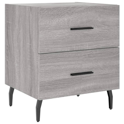 Comodini 2 pz Grigio Sonoma 40x35x47,5 cm in Legno Multistrato - homemem39