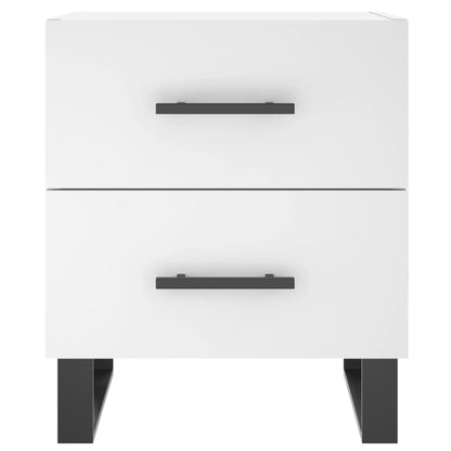 Comodino Bianco 40x35x47,5 cm in Legno Multistrato