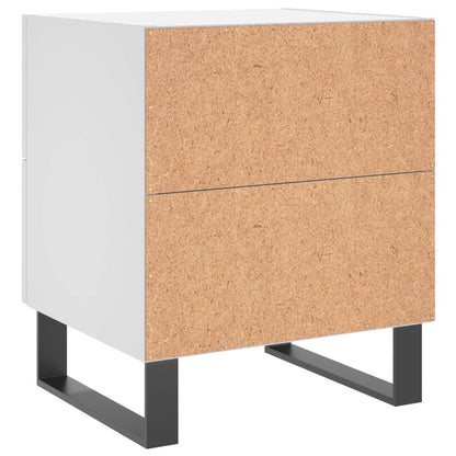 Comodini 2 pz Bianchi 40x35x47,5 cm in Legno Multistrato