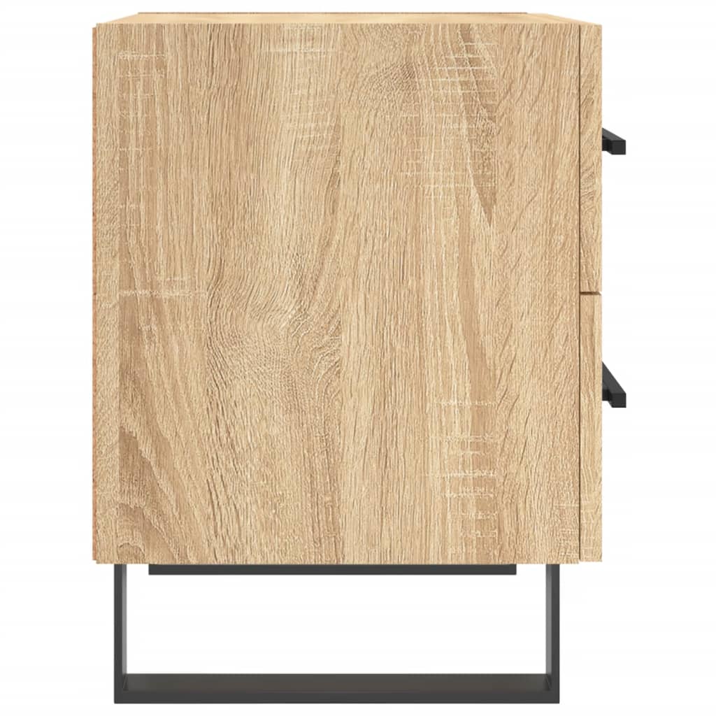 Comodini 2 pz Rovere Sonoma 40x35x47,5 cm in Legno Multistrato
