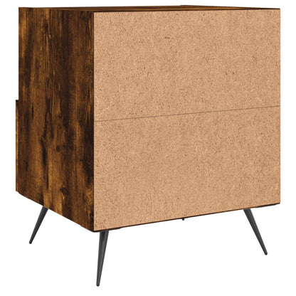 Comodino Rovere Fumo 40x35x47,5 cm in Legno Multistrato - homemem39